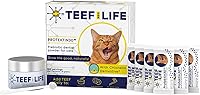Vista 11 de TEEF FOR LIFE Protektin30 - Paquete de repuesto en polvo dental prebiótico para gatos, fórmula derivada de plantas, clínicamente probada que combate