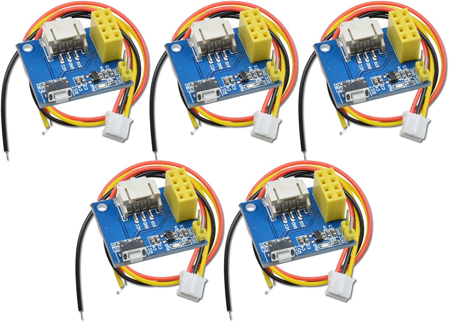 5PCS WS2812 RGB LED Controller Adapter Module Based on ESP-01/01S for DIY WS2812 Light LED Strip