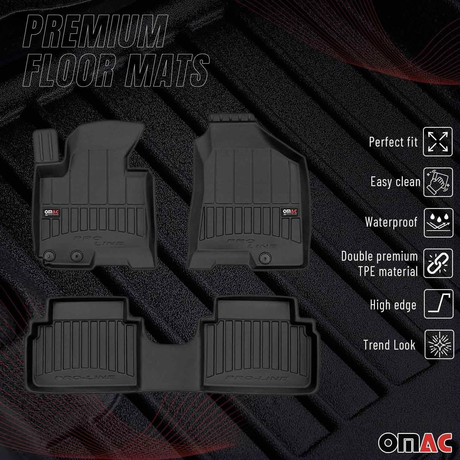 OMAC Premium Floor Mats for Hyundai Tucson 2010-2015 All-Weather Heavy Duty