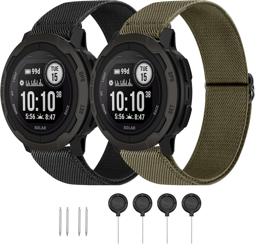 Amazon.com: HQzon 22mm Elastic Nylon Band Compatible with Garmin