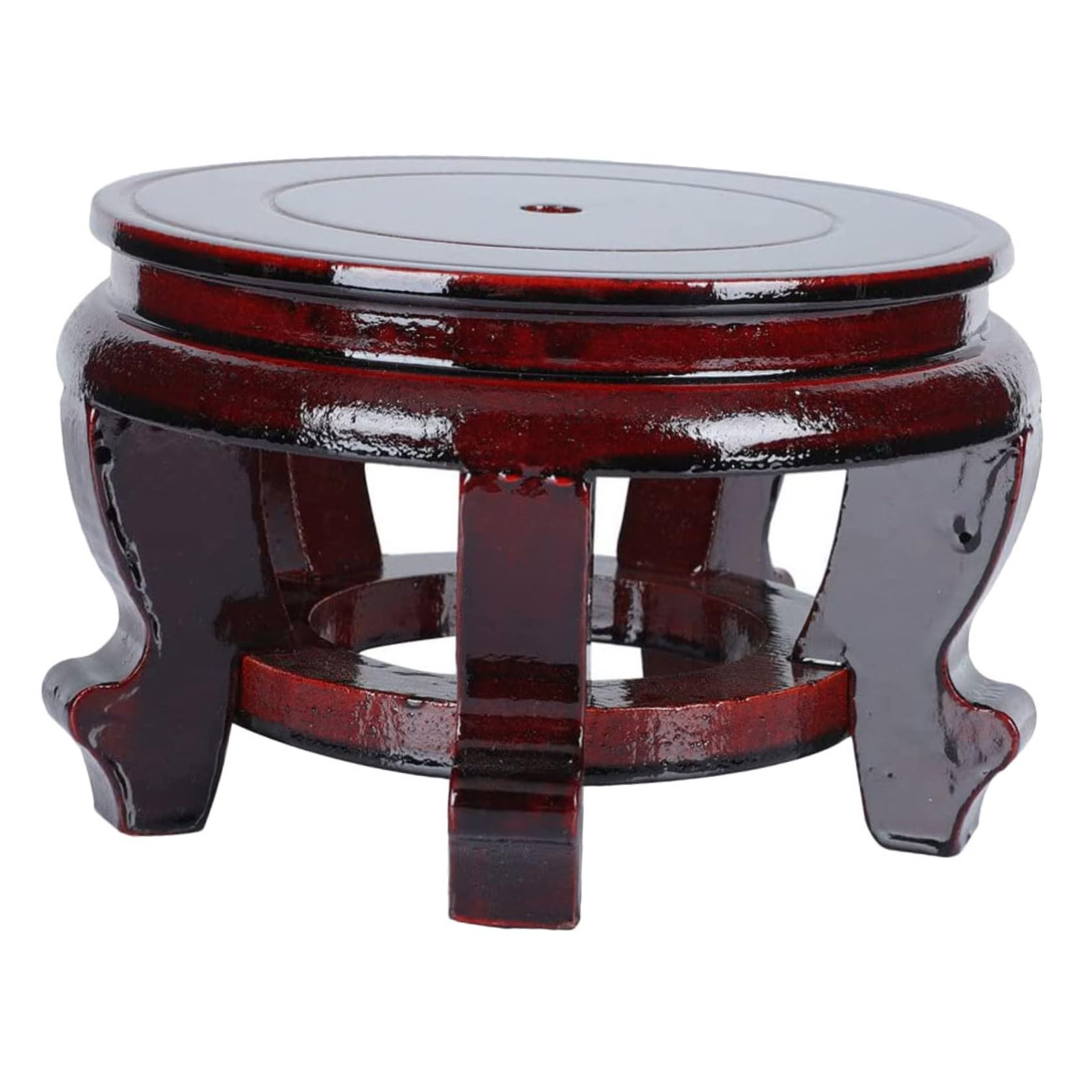 TOYANDONA Soporte de Madera para Macetas Elevación, Base Resistente de Material Sintético para Jardín y Decoración del Hogar en Entrada