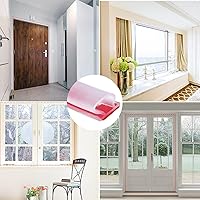 Vista 6 de Burlete de goma de 20 pies para sellado de puerta, parte trasera autoadhesiva en forma de D, burlete para aislamiento de marco de puerta, fácil