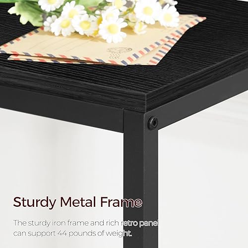 Miniatura 58 de Mesa consola con toma de corriente, mesa de sofá estrecha de 70.9 pulgadas, mesa de entrada industrial con puertos USB, mesa detrás del sofá para