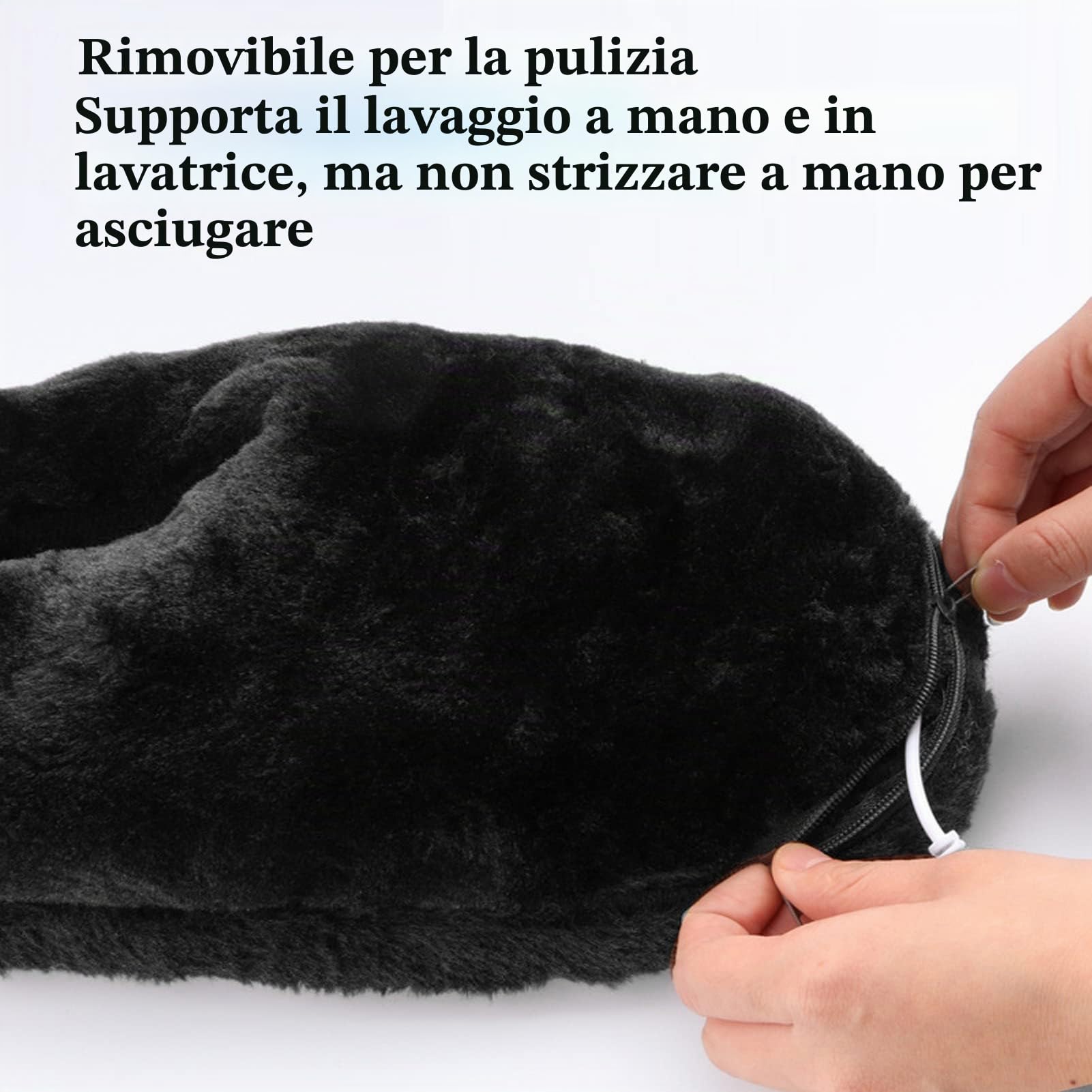 Pantofole Termiche USB in Morbido Peluche, Scaldapiedi Regolabile per Casa e Ufficio, Comfort Invernale Compatto