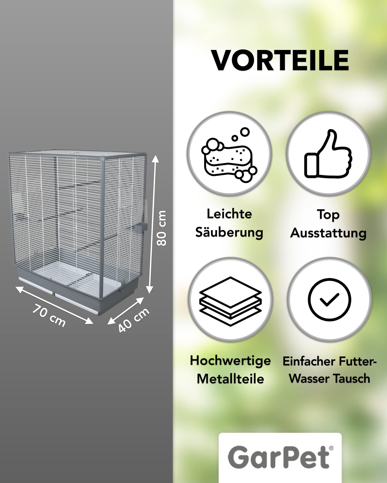 Vogelkäfig Wellensittich Zubehör Vogelkäfig Groß Kanarien Wellensittich Käfig Für 2 Vögel Zubehör Vogel Käfig XXL Vogelvoliere Nymphensittich 80