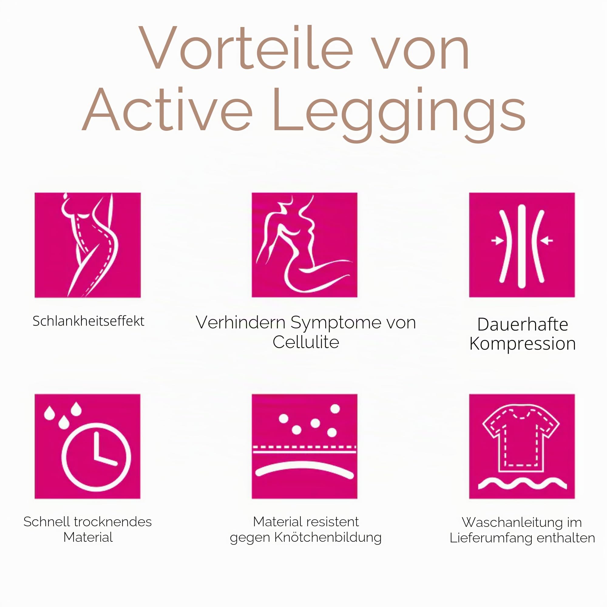 LIPOELASTIC Active Leggings - Medizinische Kompressionsleggings, Lipödem-Kompressionsleggings für Damen