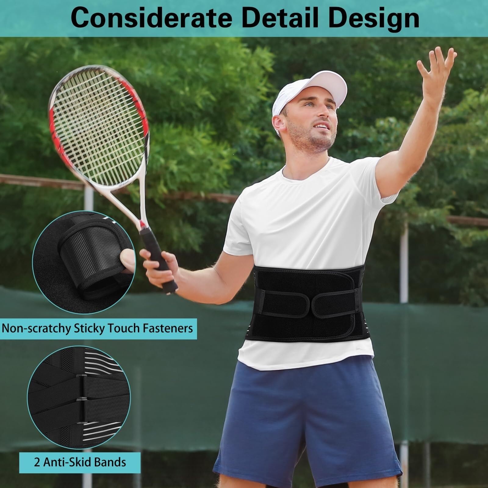 Ceinture Lombaire Réglables Support Lombaire Réglable for L'haltérophilie, La Gym Et l'exercice Travail Universel(M)