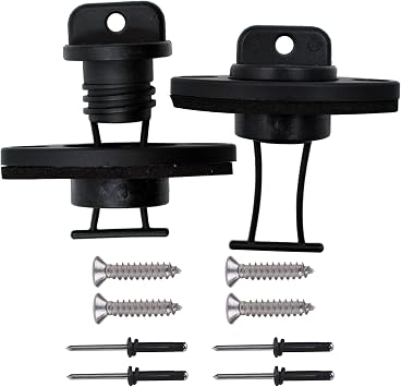 YYST 2 Kayak Canoe Boat Course Thread Drain Plug with Screws