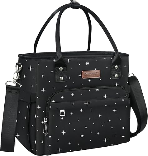 Miniatura 4 de MIYCOO - Lonchera para mujer, a prueba de fugas, con aislamiento, grande, con 2 compresas frías, color morado