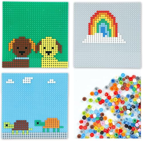 Miniatura 8 de 2800 piezas de ladrillos de píxel, placas redondas 1 x 1  28 colores de bloques de construcción piezas y piezas  Pixel Arts Dots Kit de accesorios