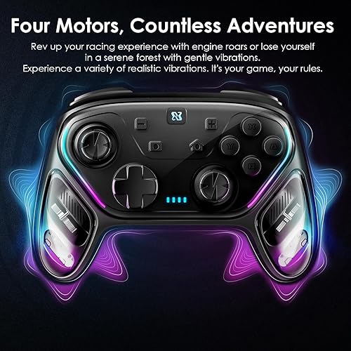 Miniatura 4 de BINBOK GEMINI Switch Controller, Wireless Switch Pro Controller for SwitchSwitch LiteSwitch OLED, Hall Effect Joystick Wireless RGB Remote Gamepad
