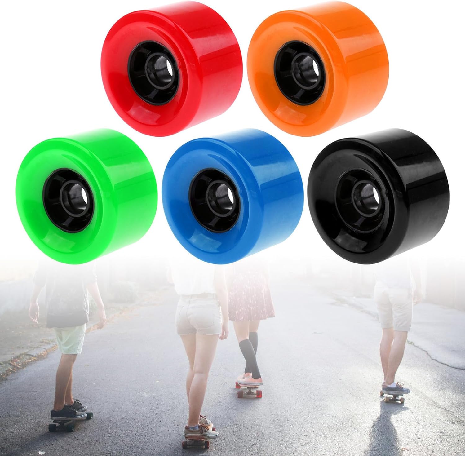 PU Skateboard Wheels for Skateboards Skate Wheels Replacement for Skateboards, Longboards, Inline Skate, Roller Skate