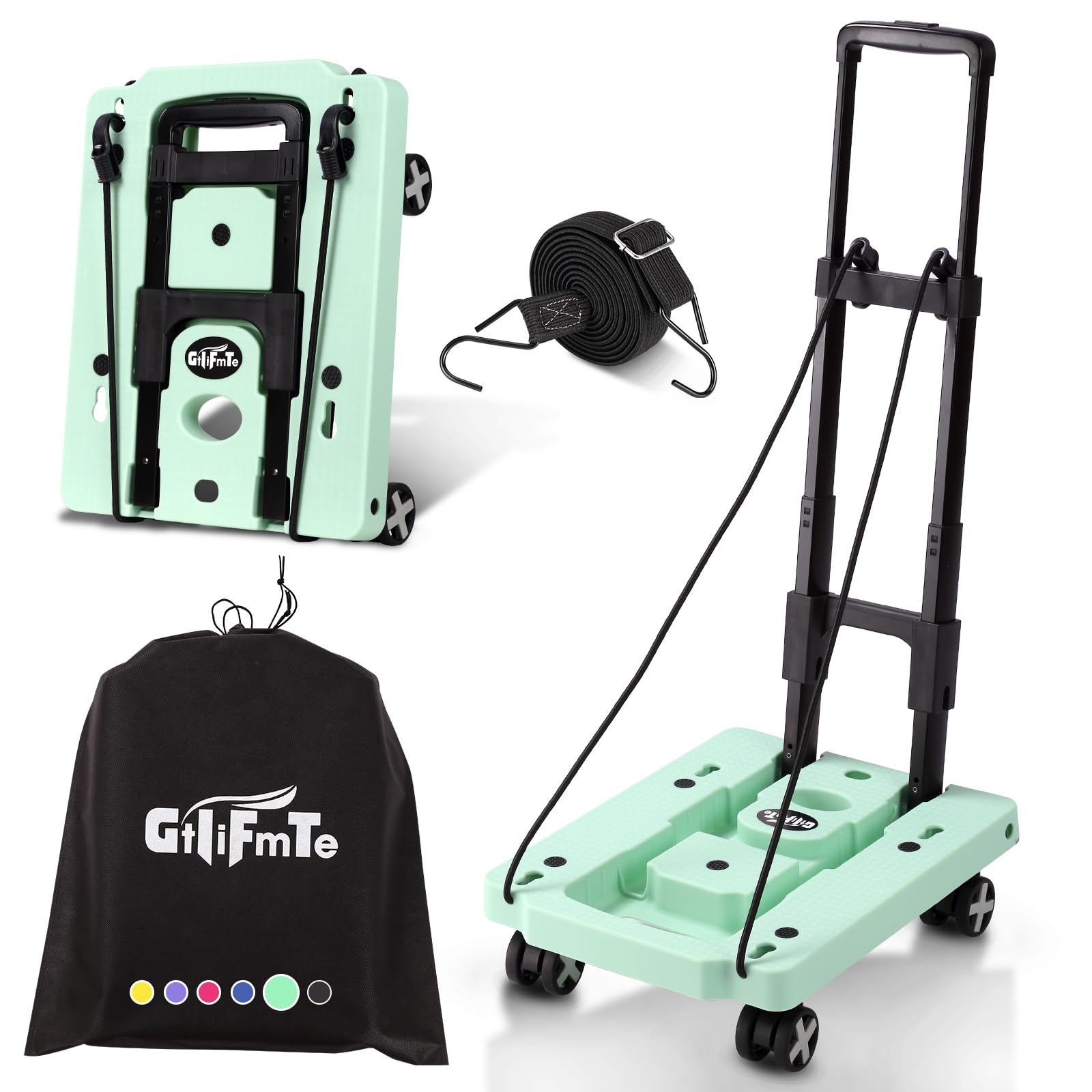 Foldable Hand Truck - Lightweight Luggage Cart -14