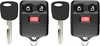 KeylessOption Keyless Entry Remote Control Fob Uncut Blank Car Ignition Key For GQ43VT11T, CWTWB1U345 (Pack of 2)