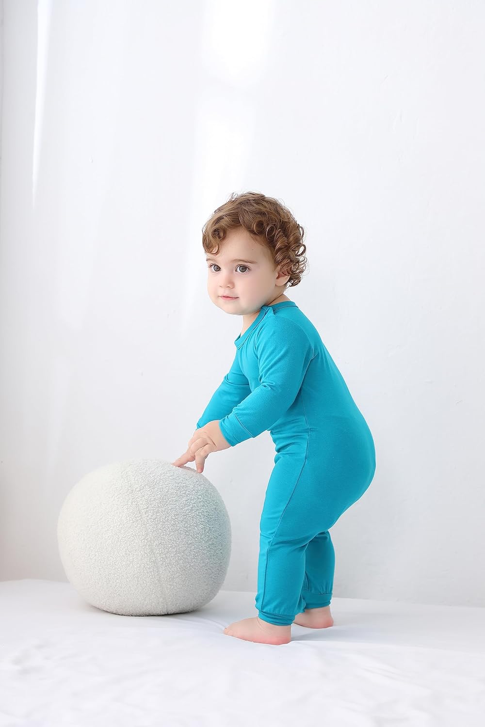 GUISBY Rayon Baby Pajamas, Long Sleeve with Snap Closure Pajamas Sleepers - Image 6