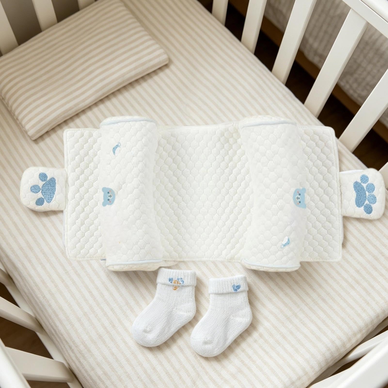 Almohada Infantil | Cojín Repuesto Pequeño Algodón Suave | Soporte Cabeza Dormir Coche Infantil | para Niños Y Niñas, Dormitorio Cama Cuna Cochecito Viaje Uso Diario Interior Y Exterior