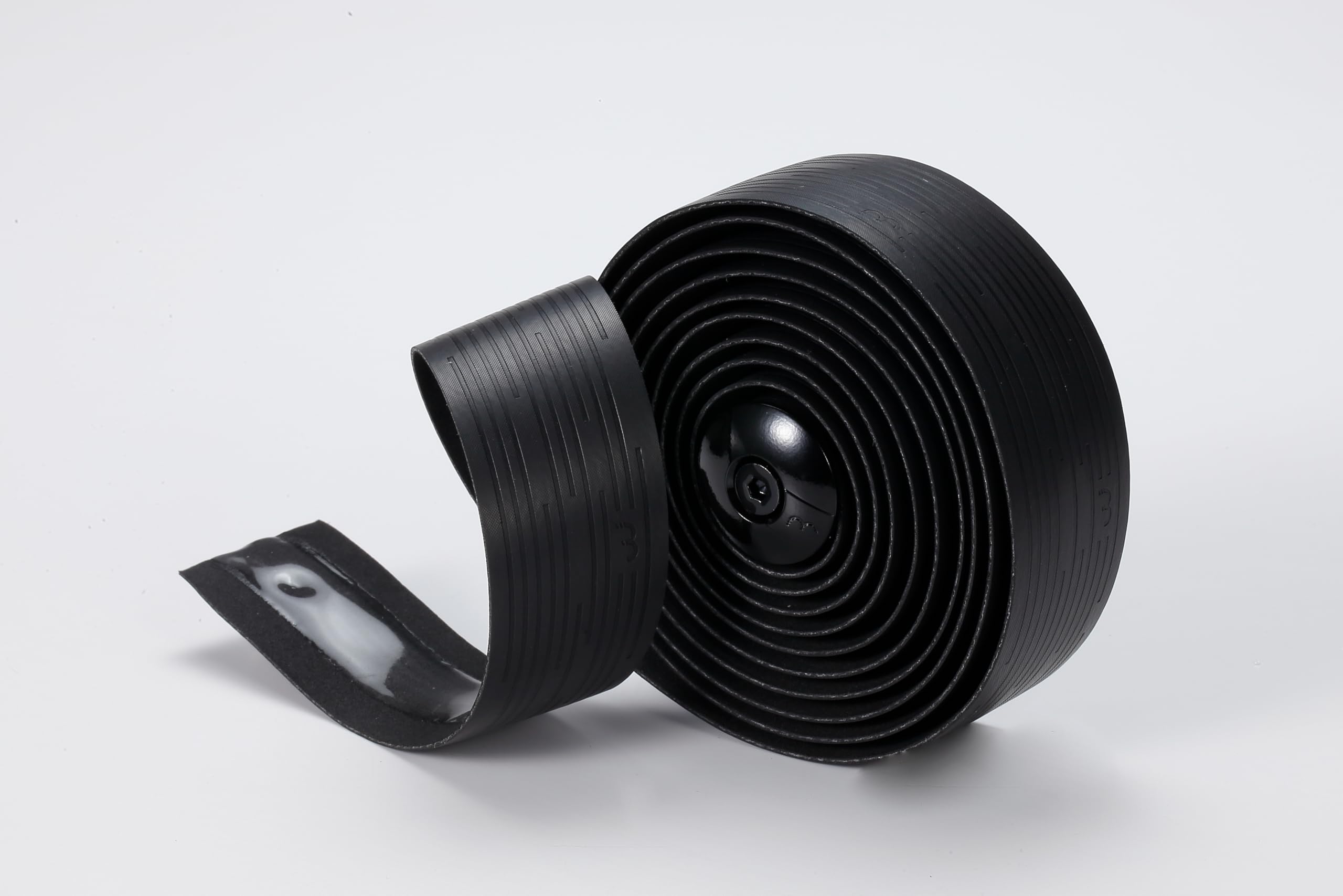 BBB Cycling Nanoribbon Gel Lenkerband – Rutschfestes Rennrad Lenkerband mit Nano-Struktur & Gel-Polsterung – Vibrationsdämpfend, Komfortabel & Langlebig – Inkl. Endstopfen - BHT-19 Schwarz