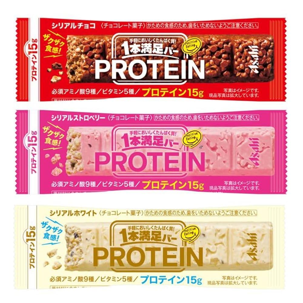 アサヒ - 【yuki 3/3】アサヒ 一本満足バー ３種類組合せ　計54本 Amazon.co.jp: アサヒグループ食品 1本満足バー プロテイン