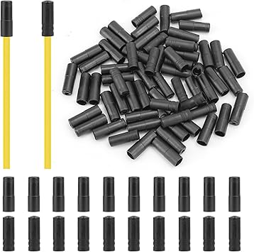 LIQWEI 70 Pcs Bike Cable End Caps, Bike Cable Crimps Bicycle - View #11