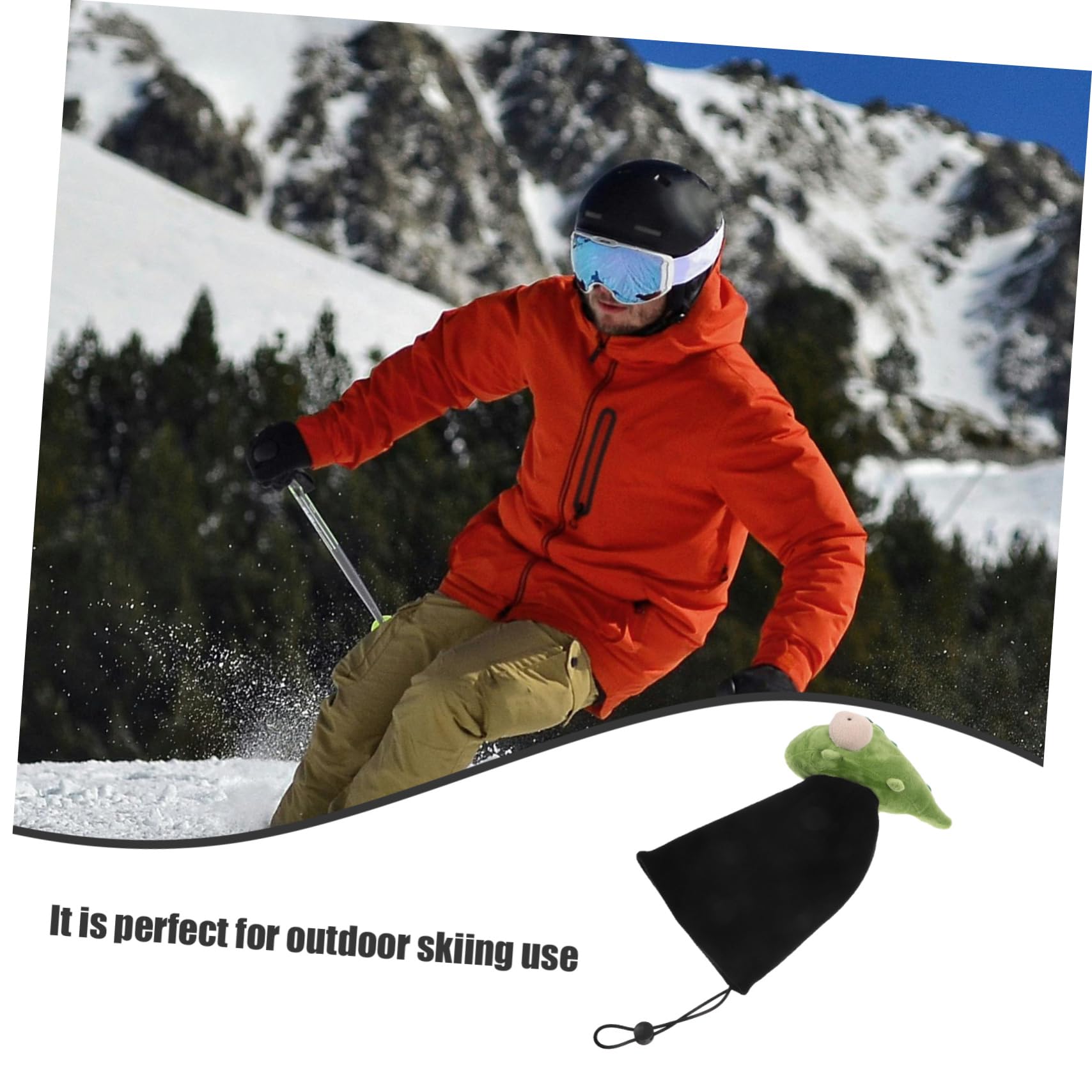 ifundom Copertura Decorativa per Proteggere Casco Durante lo Sci per Casco da Sci Sottile e Resistente in Filato di Lana