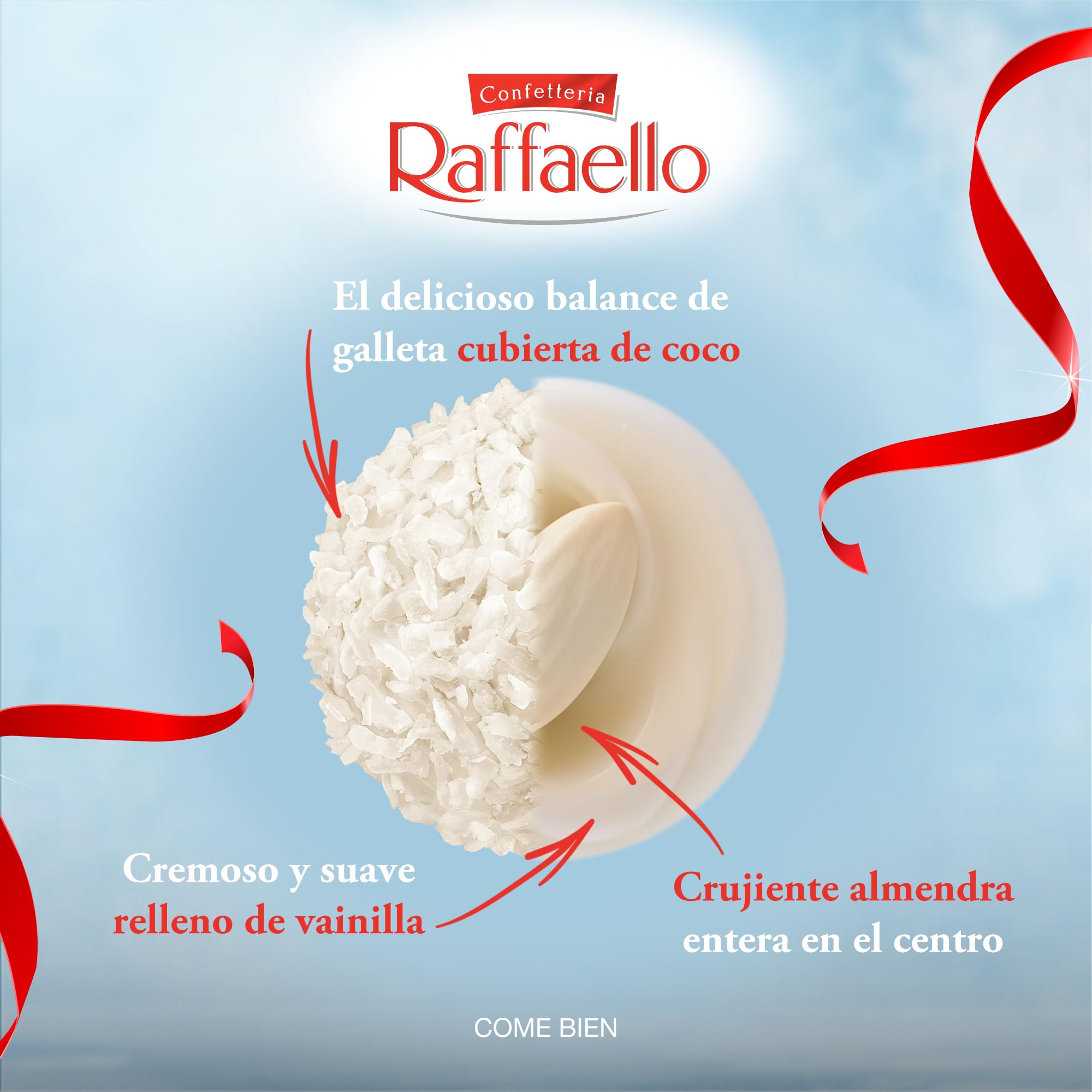 Ferrero Raffaello Gift Box T3 x 16 Pieces, Crisp Coconut, 480 gram 1