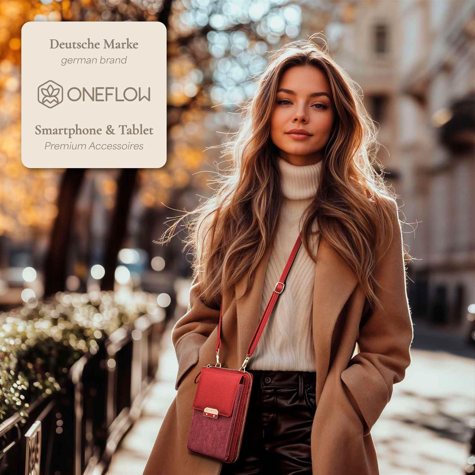 ONEFLOW Bliss Purse torebka do Xiaomi Redmi Note 10/Note 10S, etui na telefon komórkowy do zawieszenia, damska z portmonetką, torba na ramię z portfelem i kieszenią na telefon komórkowy, mała torebka,