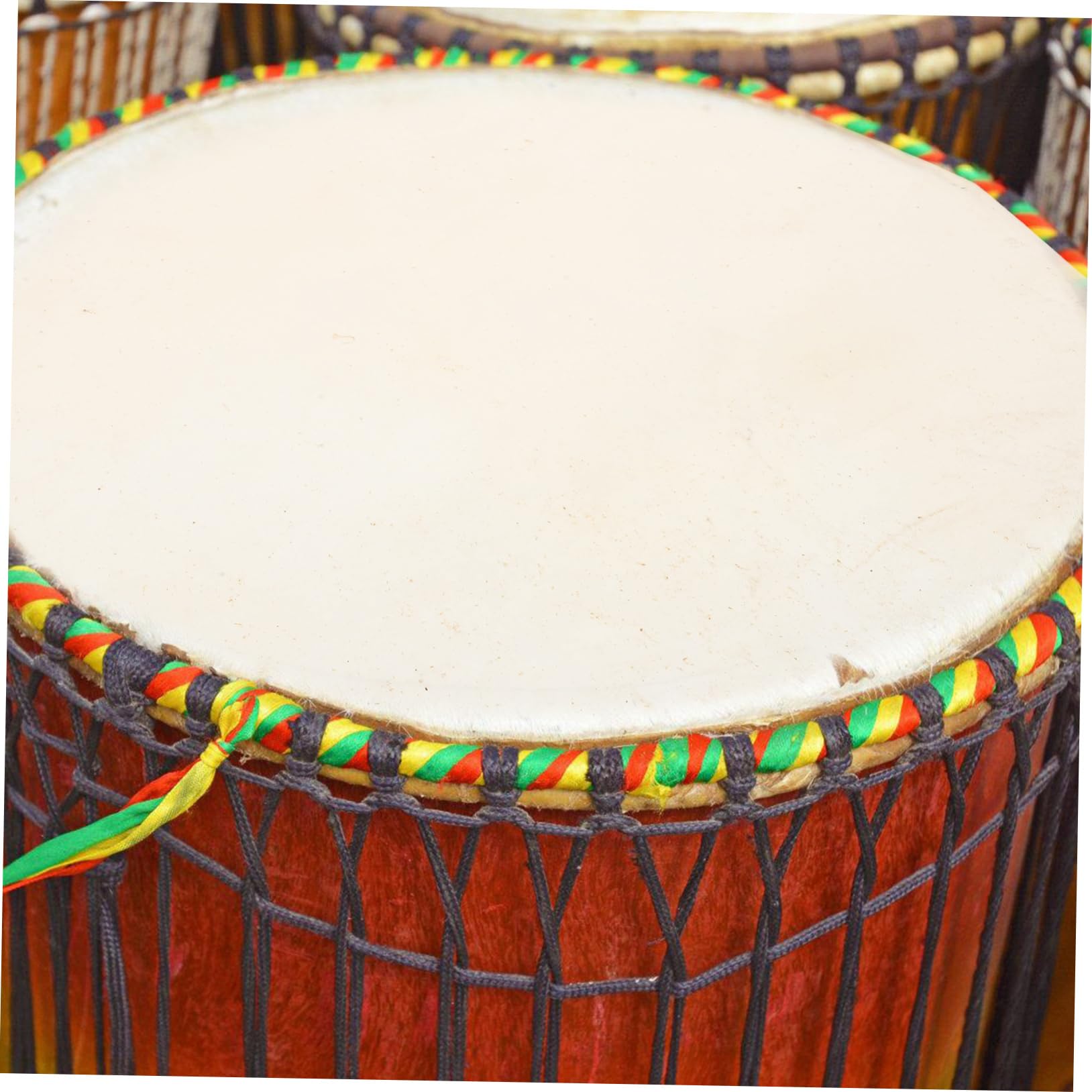 2 Piezas Parches de Cuero Duradero Accesorios para Instrumentos Musicales Reemplazos de Percusión Reduce Vibración Mejora Técnica Drummers Práctica