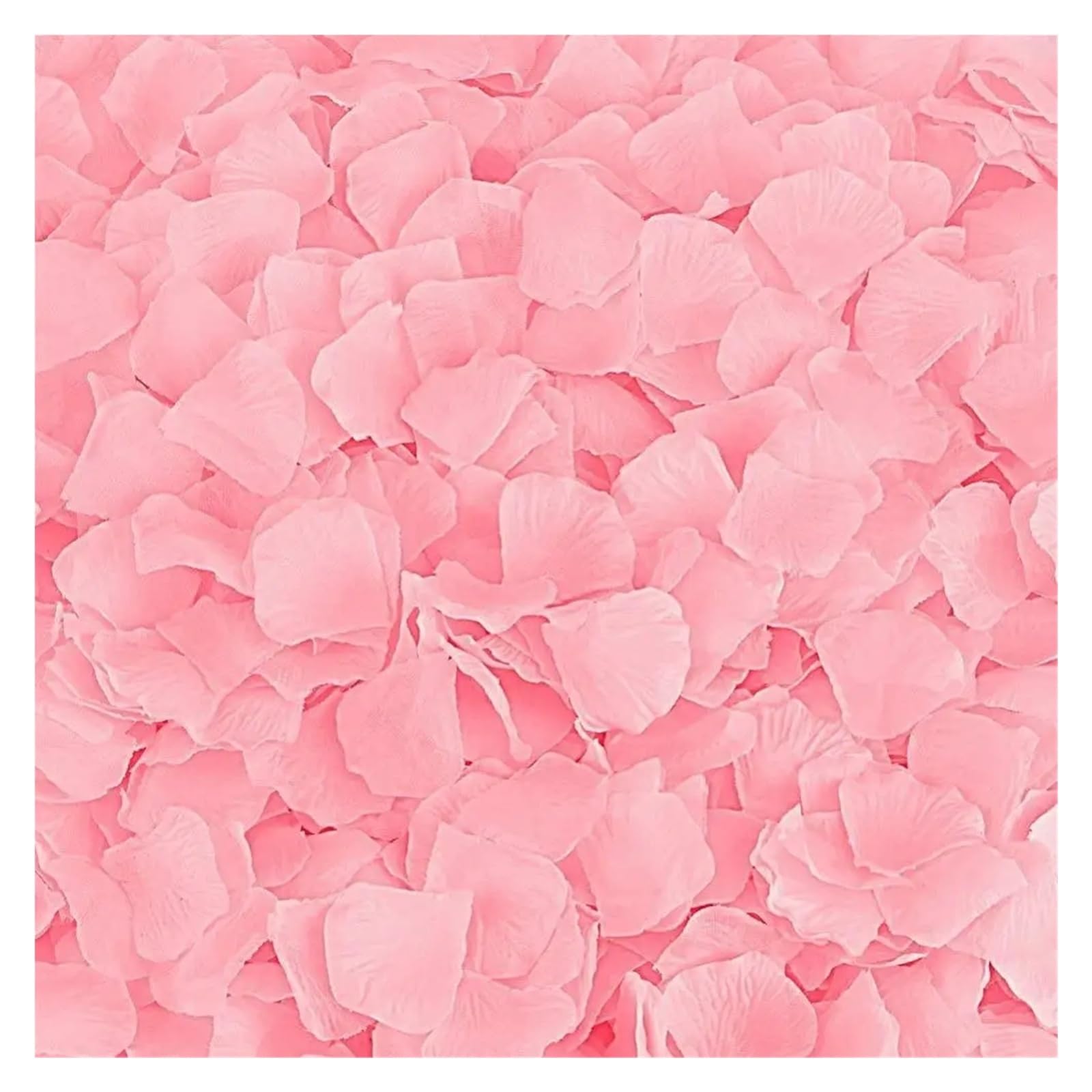 KiddiBubzi 1000pcs 5 * 5CM Artificial Fake Rose Petals For Romantic Night Wedding Event Party Decoration Color Gold Red White Flower(Pink)