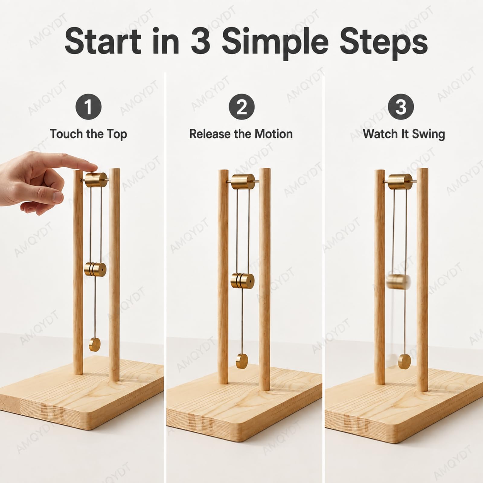 Péndulo Doble Caótico, Péndulo Doble Caótico De Madera, Escultura De Movimiento Físico para Escritorio De Oficina, Estudio En Casa, Demostración Stem