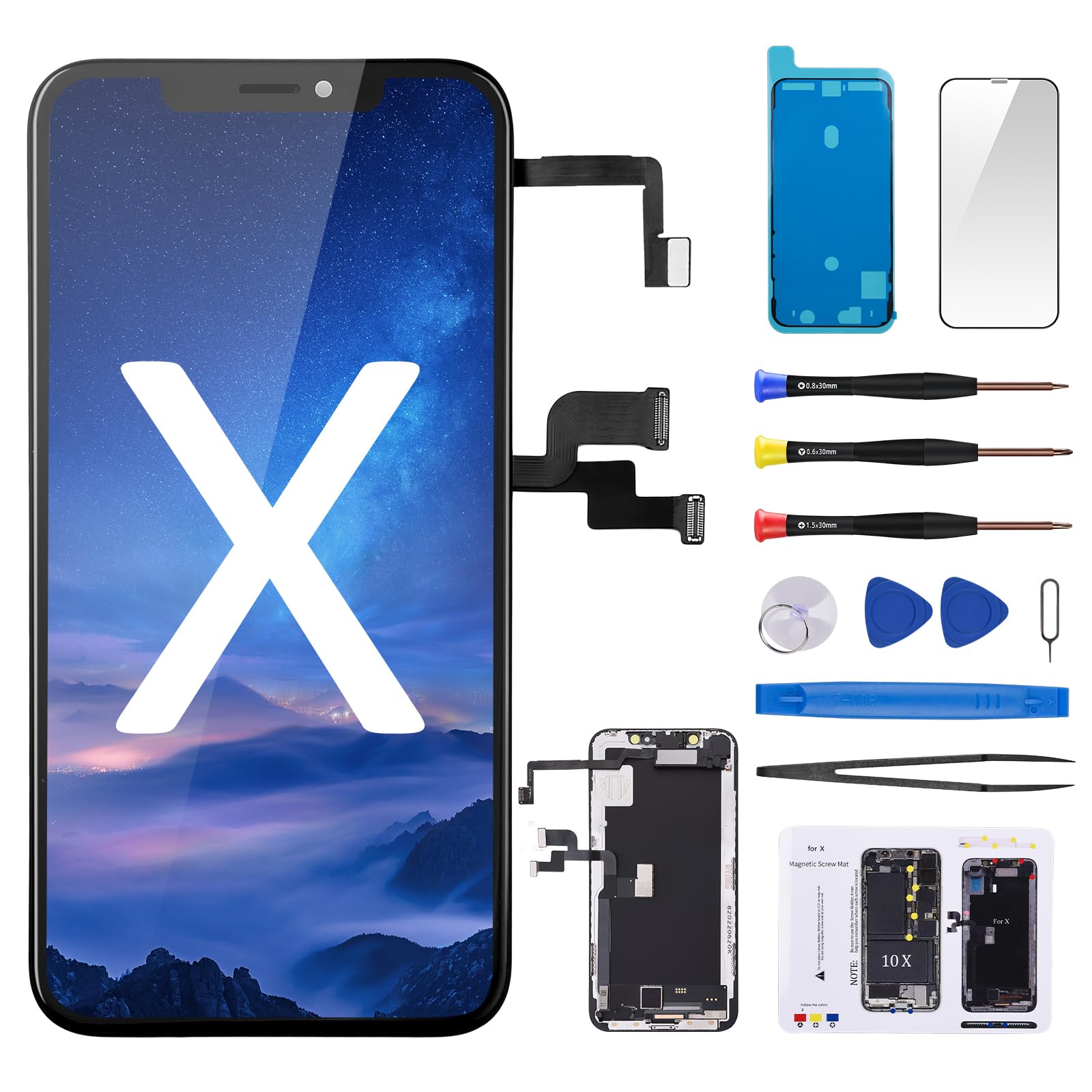 Amazon.com: CYKJGS for iPhone X Screen Replacement for