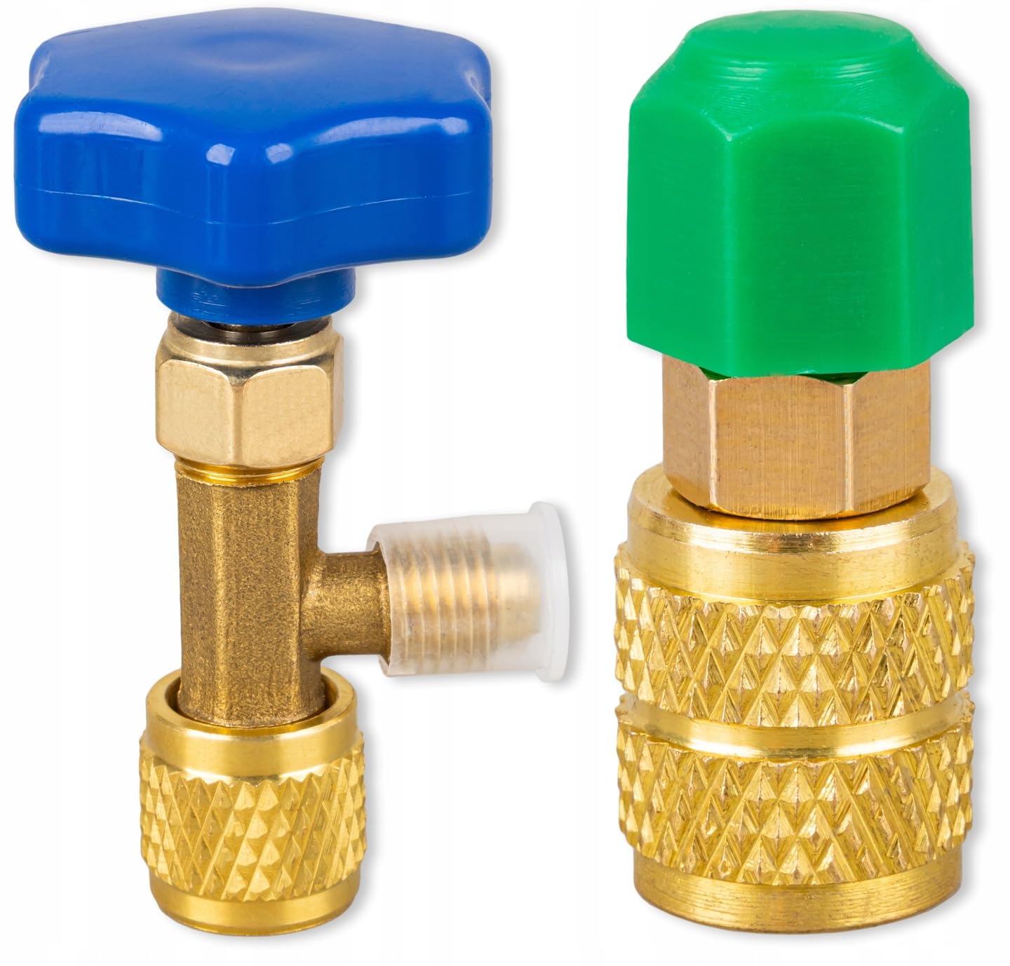 FixClima Manometer Set R32 / R410A und andre mit Schlauch & Ventil – Universell für Klimaanlagen & Wärmepumpen – Druckmessgerät bis 35 bar / 500 PSI, Service Set
