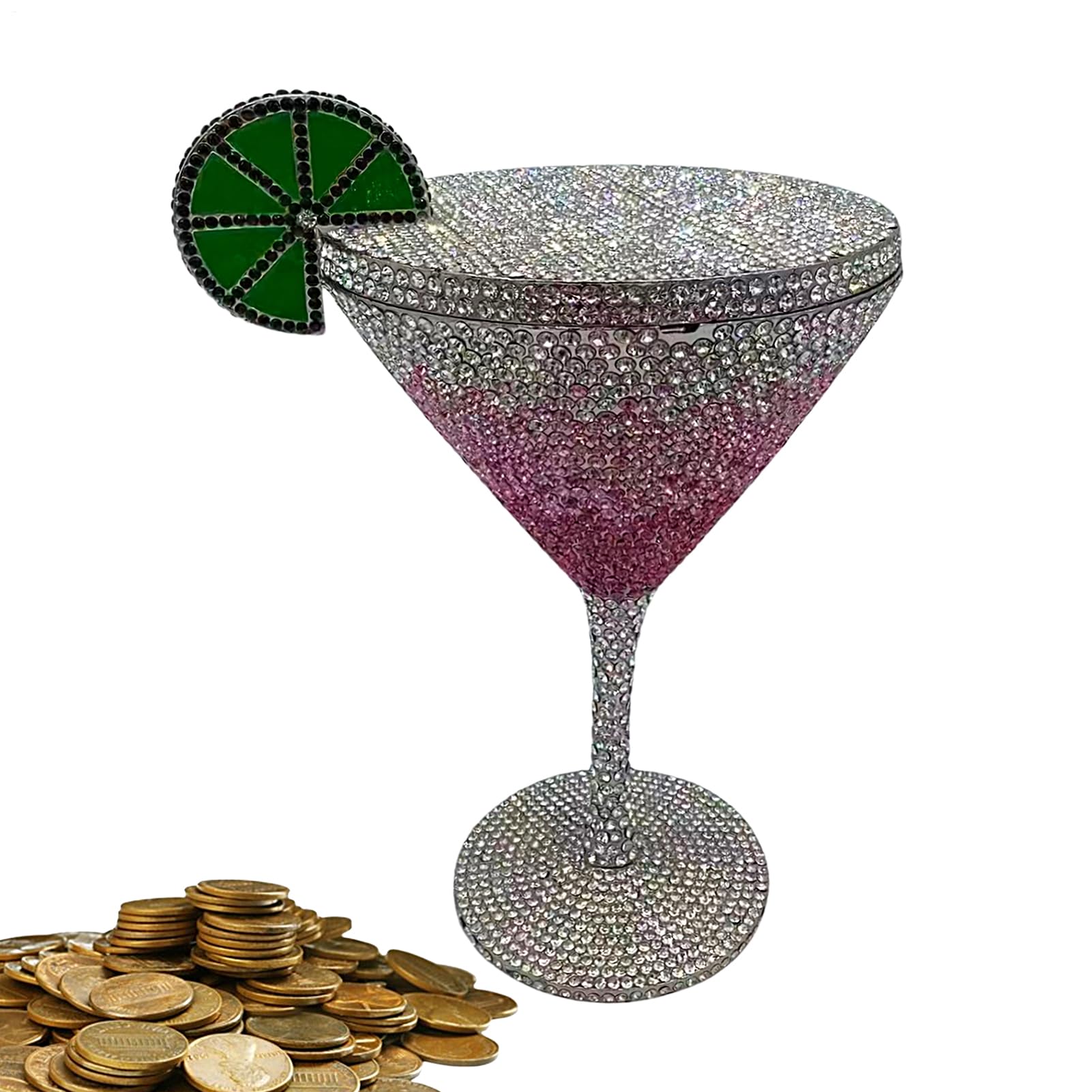 Clutch-Tasche, Abendtasche Damen, Strass-Taschen für Damen, Kelchform | leicht zu tragende Taschen, modisches Party-Accessoire, stilvolle Handtasche für Damens und Mädchen, 5,98x8,07x4,88 Zoll