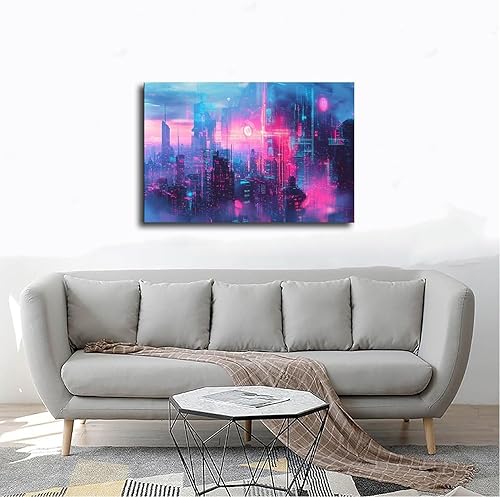 Miniatura 4 de Subculture Wall Art  Vaporwave Synthwave Poster  Retro Futuristic Abstract Print  Trendy Urban Aesthetic Decor Canvas Art Poster And Wall Art