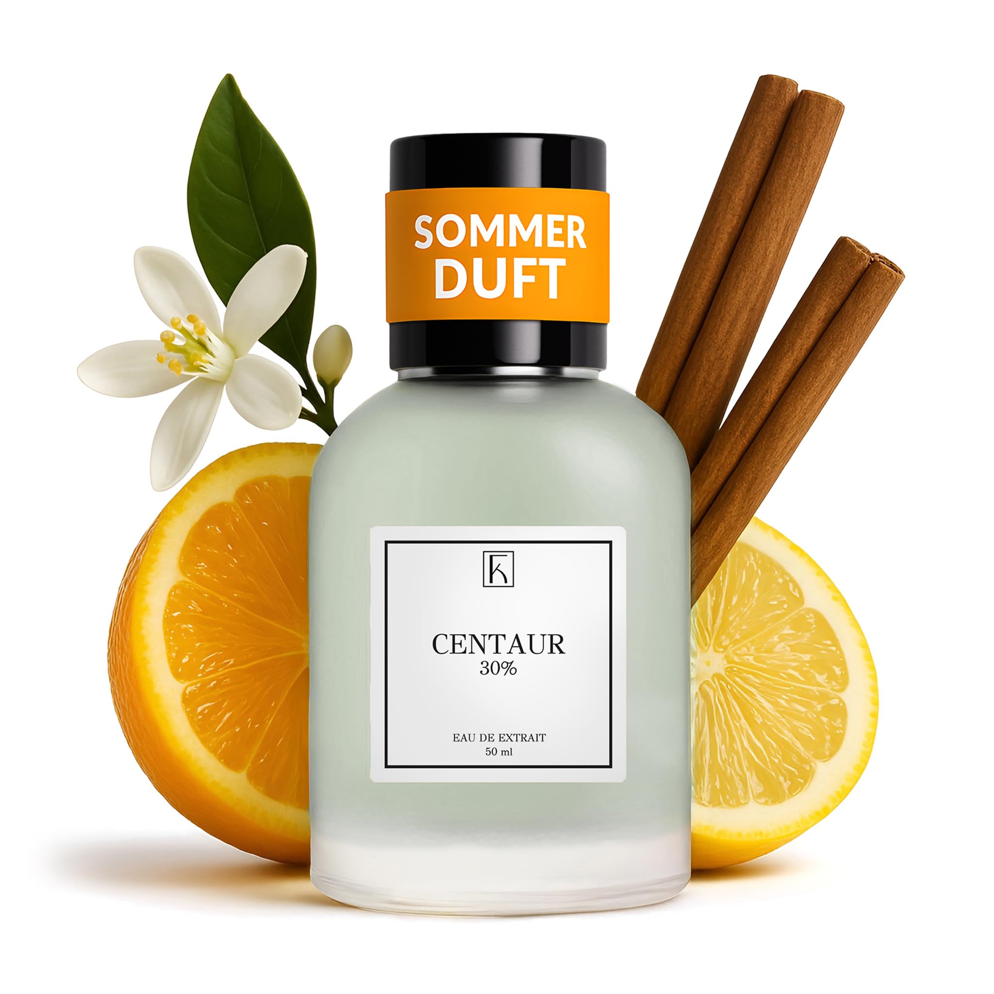 KAZAAR - CENTAUR - 50ml - Extrait de Parfum für Herren - Aquatische Duftnoten von warmer Ambra & schwarzem Tee - mit 30% Parfümöl bis zu 12h lang anhaltender Duft - aus Schweizer Manufaktur