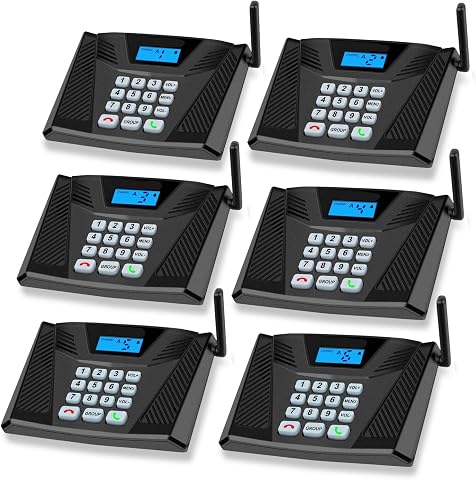 Wireless Home Intercom System with 5300ft Range, Full Duplex, Hands-Free, 18 Cha