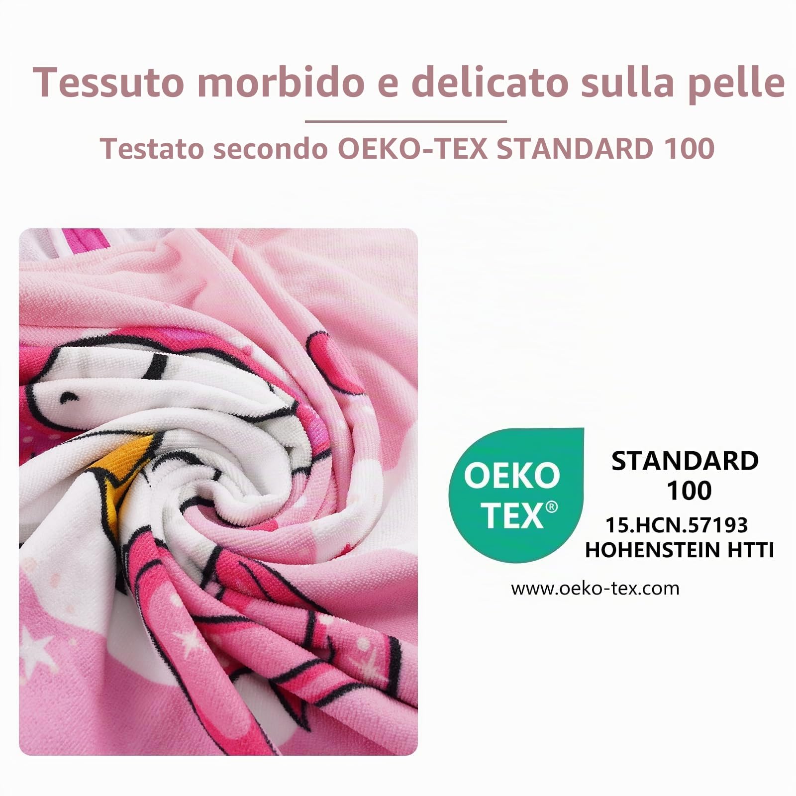 Mokani Poncho da bagno per bambini, in microfibra, ultra morbido e assorbente, asciugamano da spiaggia per bambini, asciugamano con cappuccio, accappatoio per spiaggia, piscina, ragazze, ragazzi 6-14