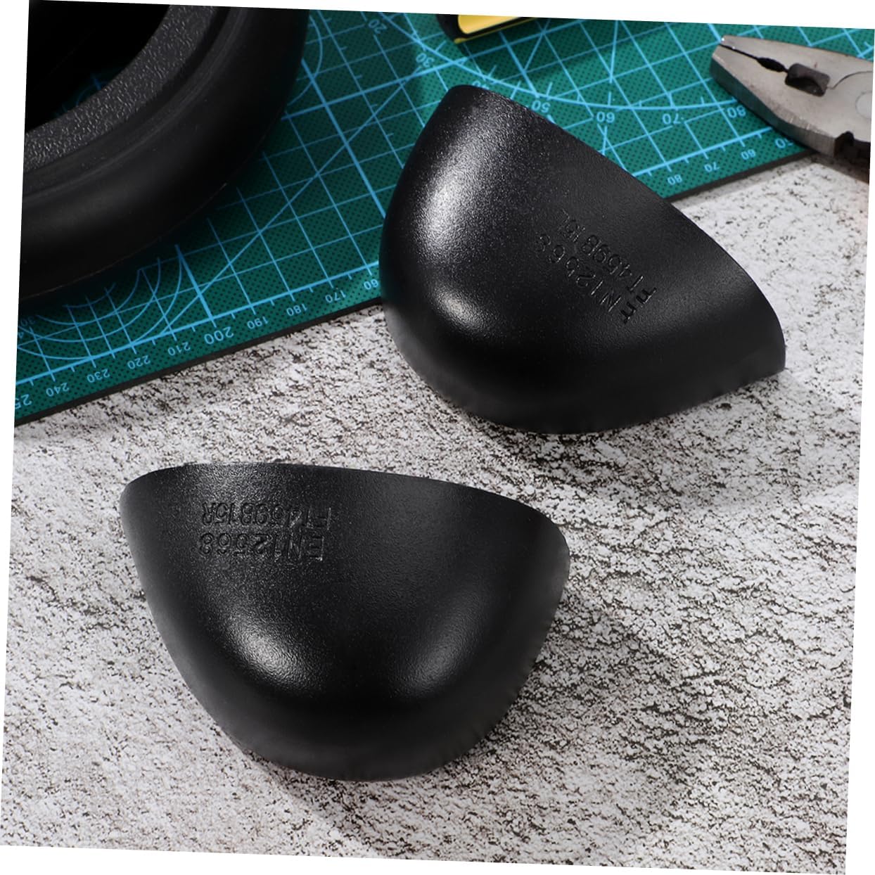 4 Pairs Caps for Safety Shoes Crush Impact Resistant Protector Covers Construction Manufacturing Logistics