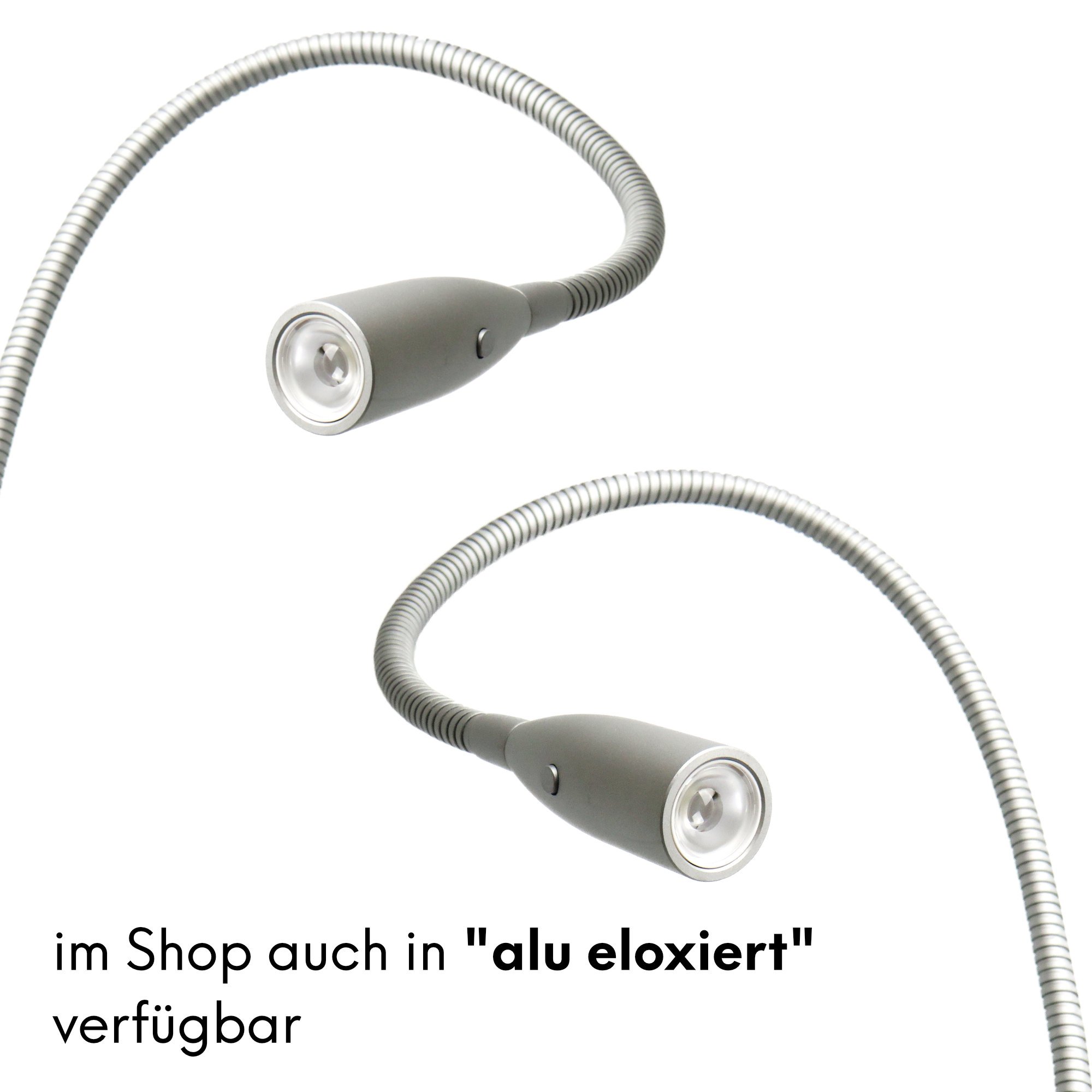 kalb Material für Möbel LED Bettleuchte Leseleuchte Aufbauleuchte Nachttischlampe Bettlampe Leselampe, Auswahl:2er SET