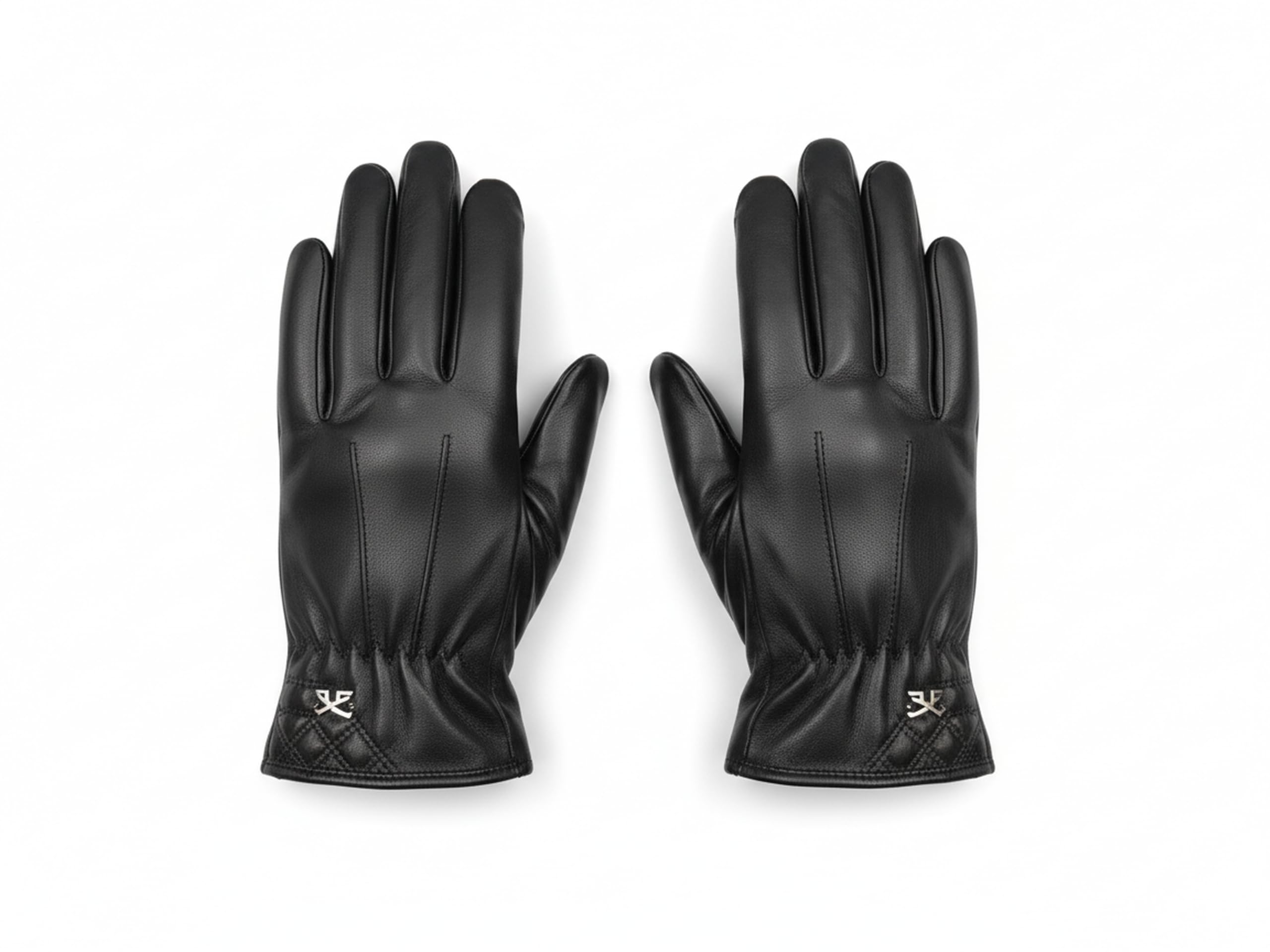 Women leather Gloves Autumn Winter Warm Fur gloves Mittens