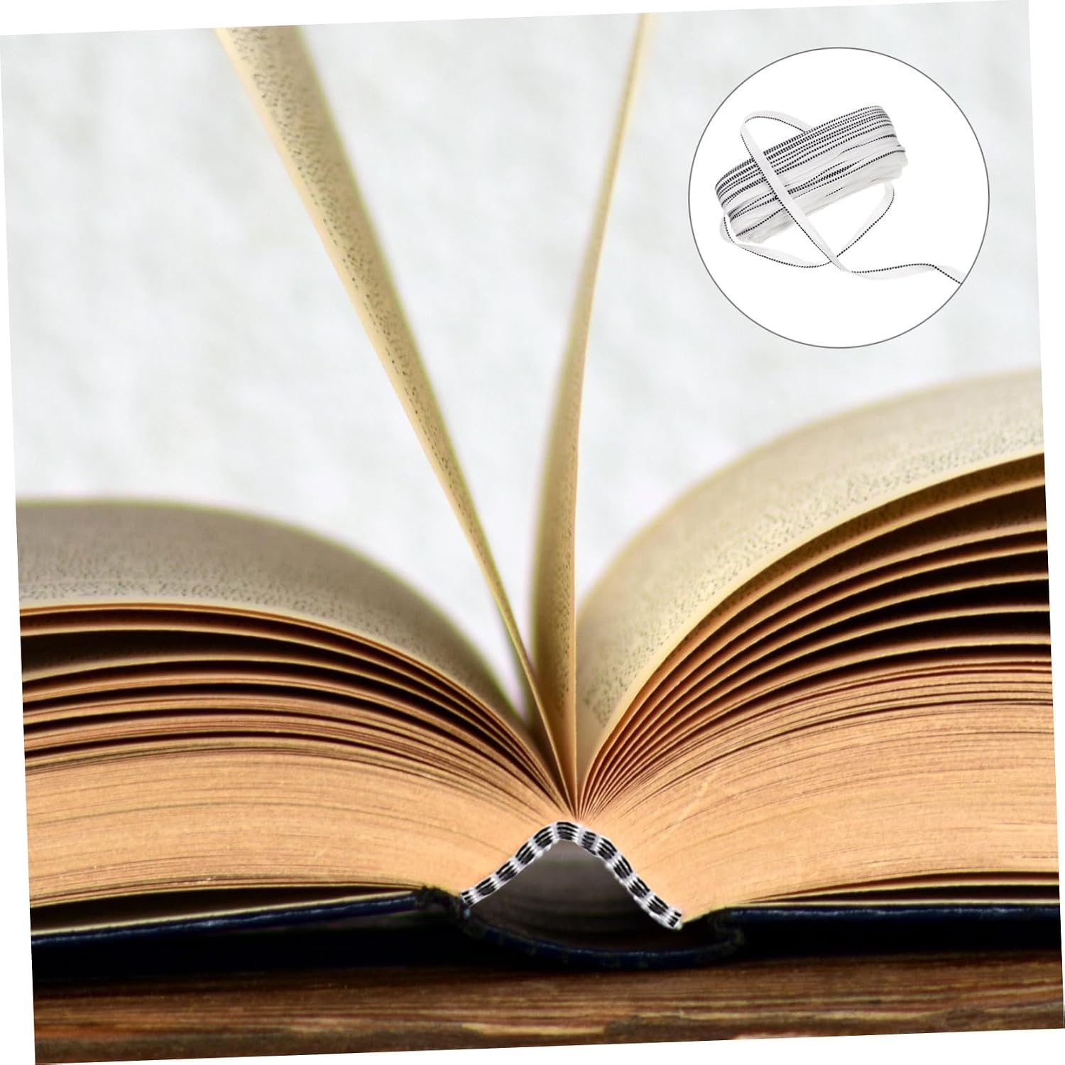 Book Binding Headband Green 100m Roll of Hardcover Book Cloth Binding Belt Photo Album Material for DIY