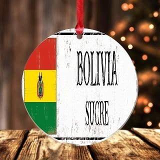 Capital City Sucre Acrylic Ornaments for Christmas Tree Bolivia Ornament Keepsake Hanging Ornaments for Home Decoration Xmas Anniversary Holiday Birthday Gift