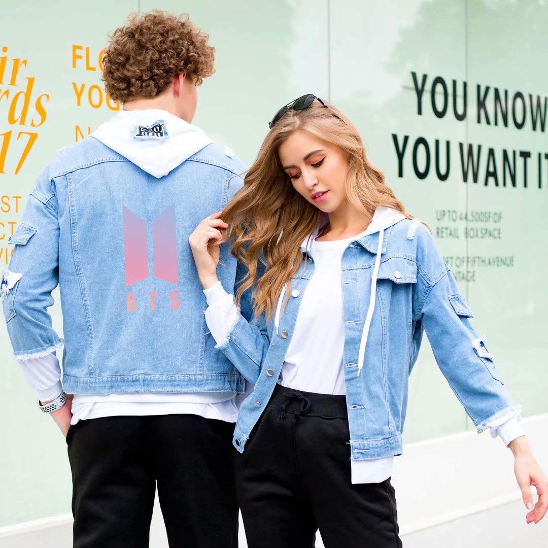 JUNG KOOK Kpop BTS Denim Jacket Jimin SUGA V Army Hoodie Coat
