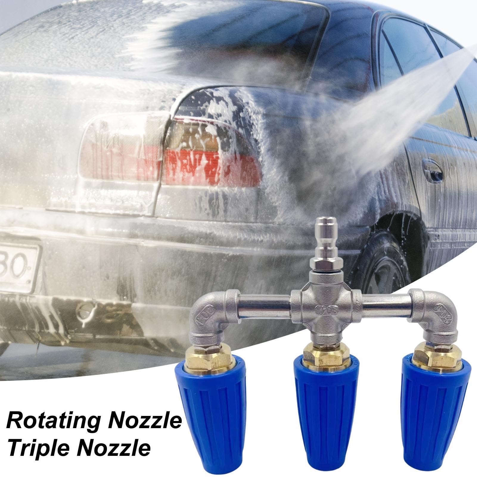 Ugello Turbo di Ricambio per Idropulitrice Ugello Turbina Ricambio Attacco | Ugello Turbo Idropulitrice per Pareti, Vetro, , Calcestruzzo, Vialetti, e Giardini