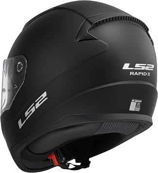 LS2 FF353 Rapid II Ece22.06 Motorcycle Helmet Matt Black with Dark Visor (XL)