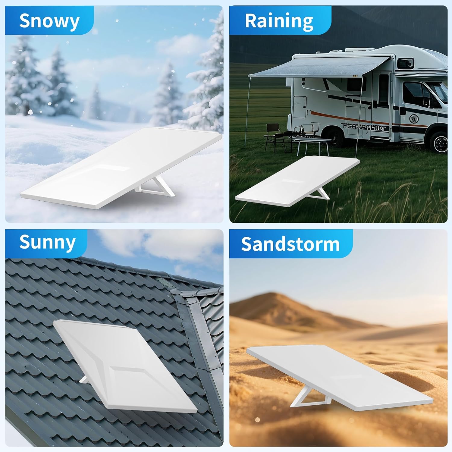 Starlink Gen 3 Protective Cover Case, Silicone Starlink Gen 3 Protective Case for Satellite Dish, All Weather Protection, Hailproof, Waterproof and Impact Resistant to Rocks and Sand, White