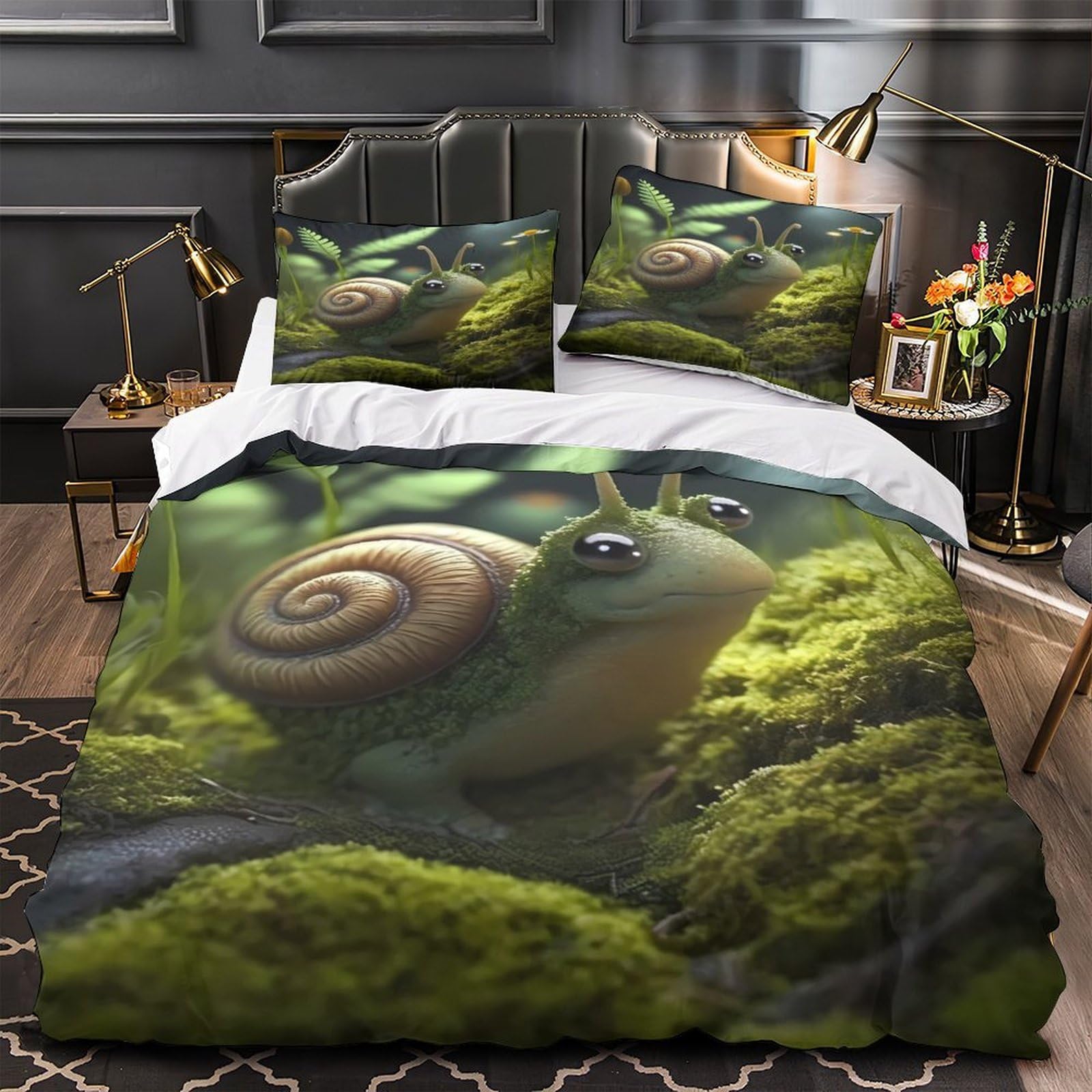 Housse de couette escargot 3D pour égayer la chambre de votre ado avec style