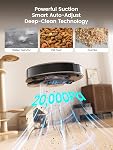 Lefant M3 Max Robot Vacuum and Mop, 20000Pa Suction, 90-Day Self-Emptying, Obstacle Avoidance, Auto Mop Washing&Drying, All-in-One for Pet Hair Carpet, 5G WiFi