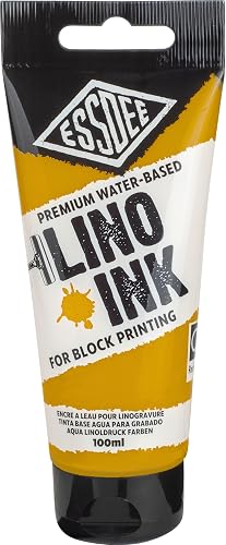 ESSDEE BLOCK PRINTING INK YELLOW OCHRE