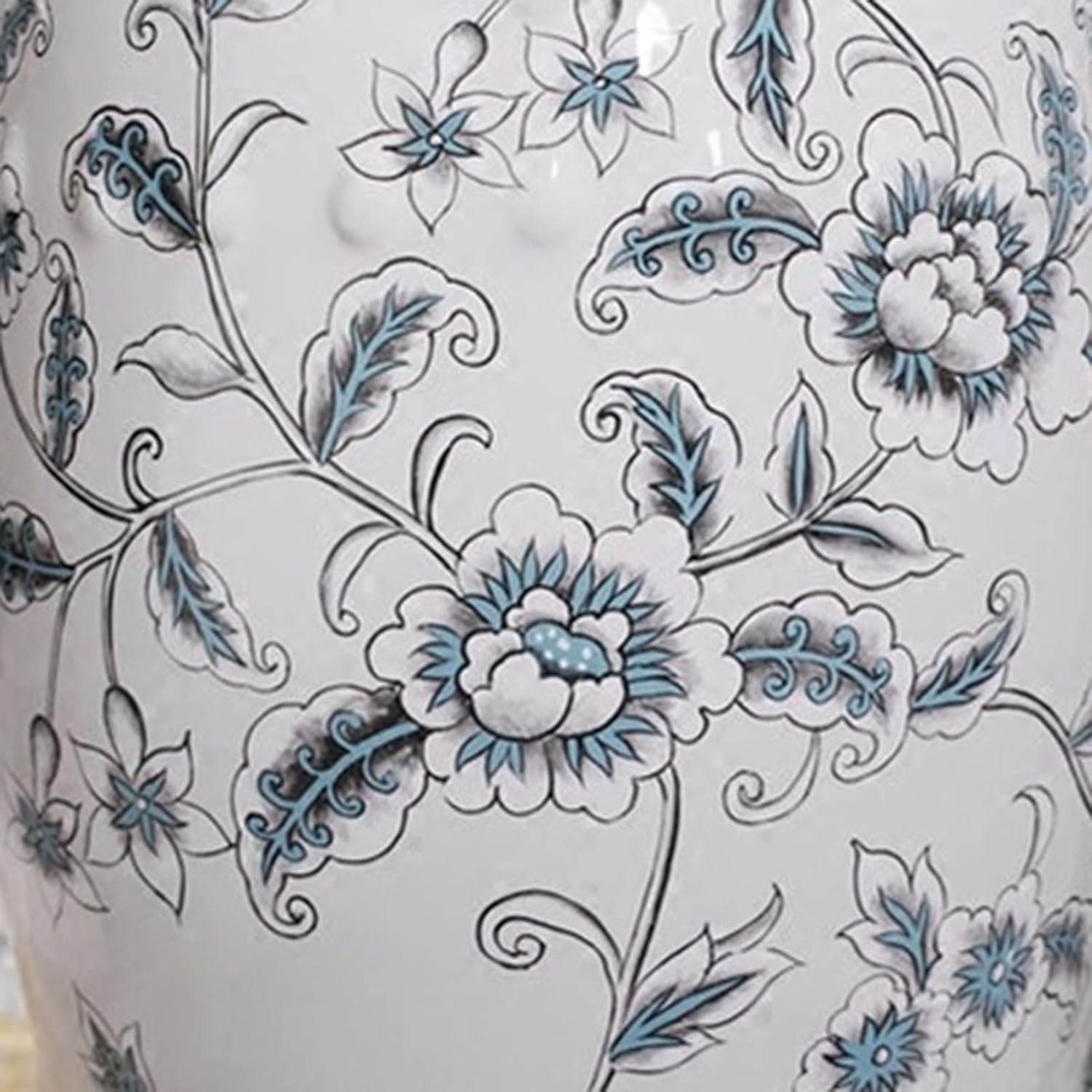 Decorative garden stools, Flower and Bird Ceramic Drum Stool，Dressing Stool，Garden Decorative Stool, Suitable for Garden, Patio, Lawn,Home Indoor & Outdoor