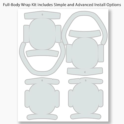 Miniatura 2 de DesignSkinz - Adhesivo protector de vinilo resistente a los arañazos - Compatible con auriculares AirPods Max - Gris claro sólido Gris (Solid Light